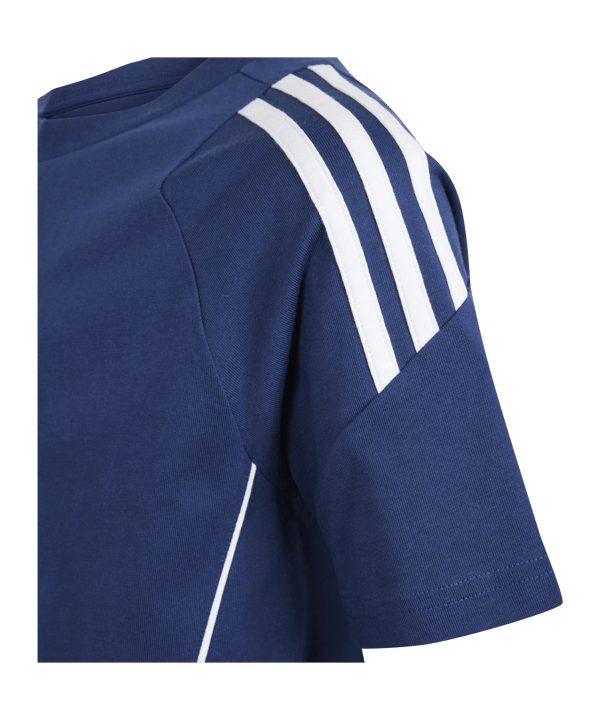 adidas Tiro 24 T-Shirt Kids Blau Weiss - blau