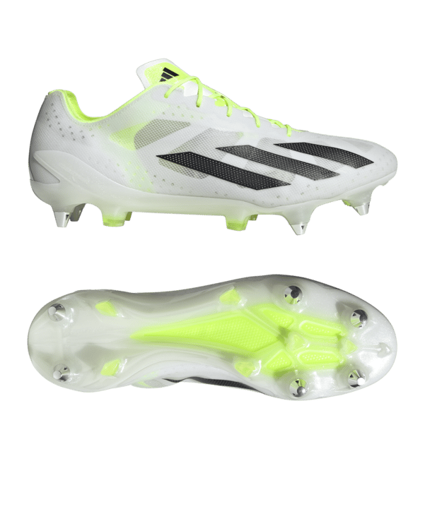 adidas X Crazyfast+ SG Crazyrush Weiss Schwarz Gelb - weiss