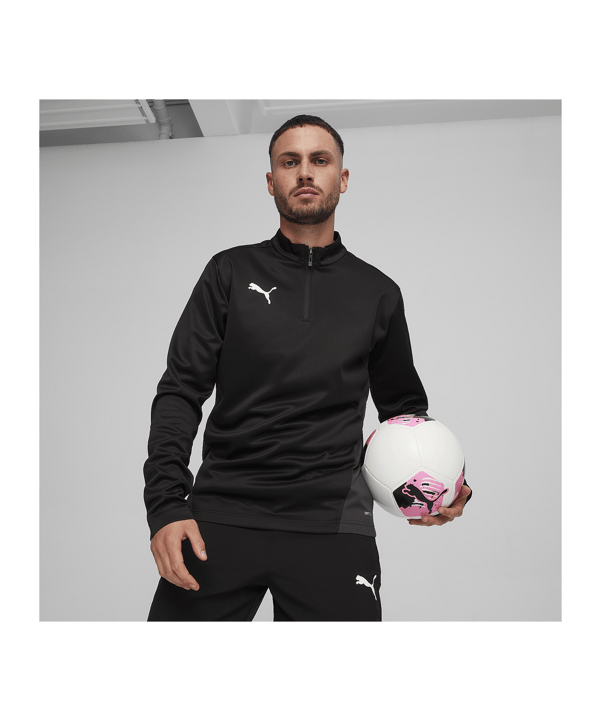 PUMA teamGOAL Training 1/4 Zip Sweatshirt F03 - schwarz