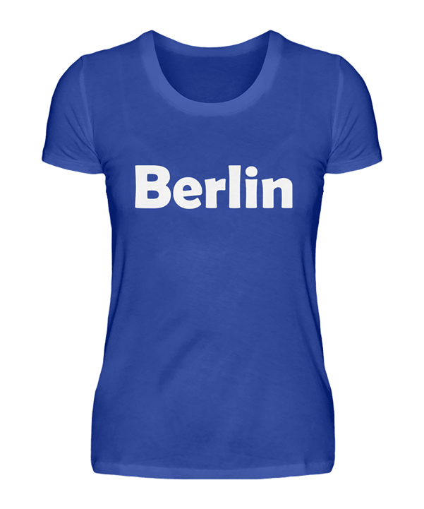 Damen T-Shirt "Berlin" Blau - blau