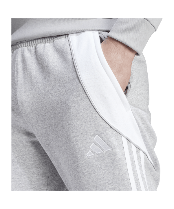 adidas Tiro 24 Trainingshose Grau Weiss - grau