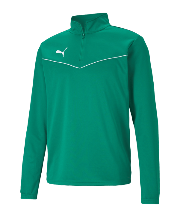 PUMA teamRISE HalfZip Sweatshirt Grün F05 - gruen