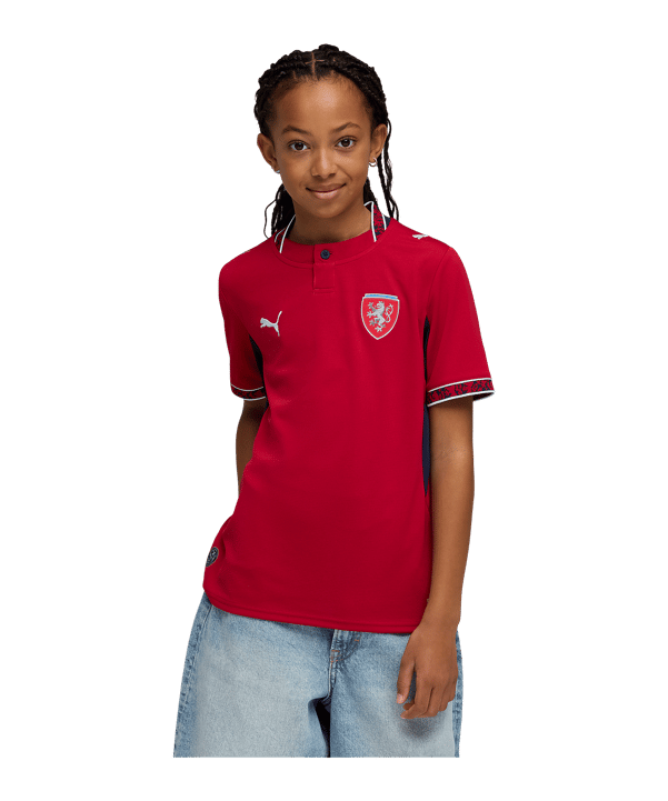 PUMA FACR Tschechien Replica Trikot Home WM 2026 Kids Rot F01 - rot