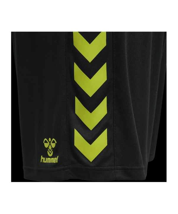 Hummel hmlCORE XK Poly Short Schwarz Grün F2096 - schwarz
