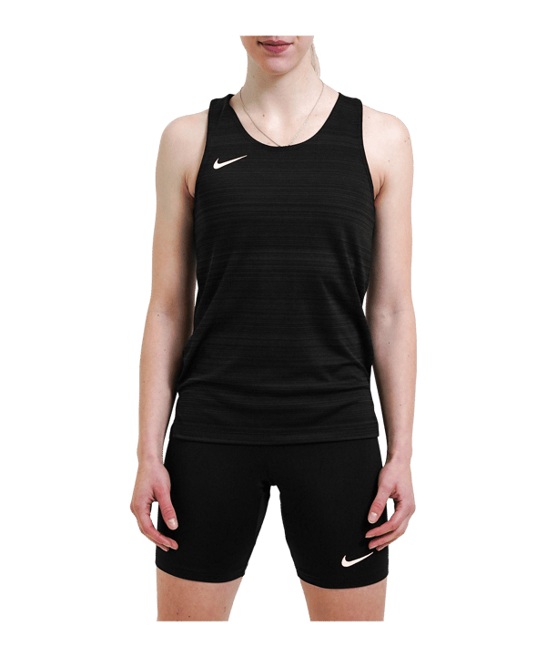 Nike Stock Dry Miler Tanktop Damen Schwarz F010 - schwarz