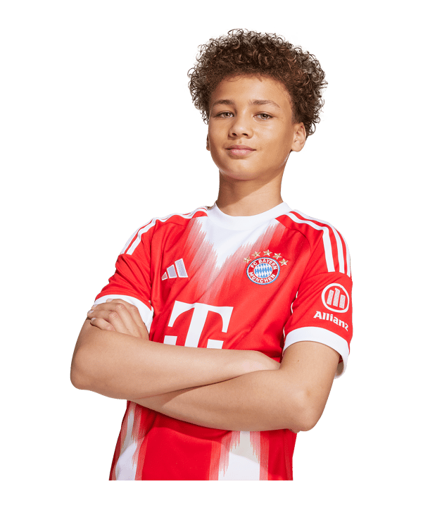 adidas FC Bayern München Trikot Home 2025/2026 Kids Rot - rot