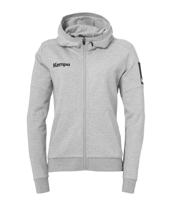 Kempa Status Kapuzenjacke Damen Grau F03 - grau