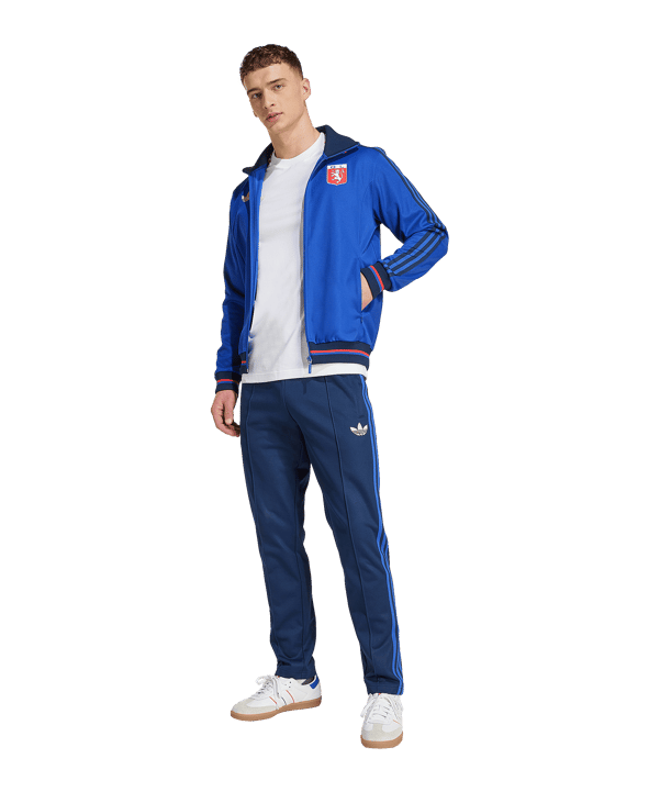 adidas Olympique Lyon 75 TT Trainingsjacke Blau - blau