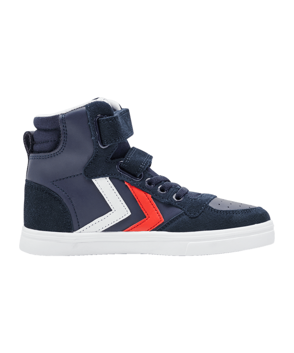 Hummel Slimmer Stadil Leather High Sneaker Kids Blau F7666 - blau