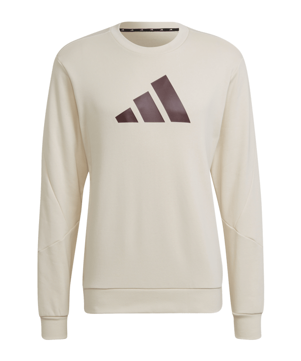 adidas Three Bar Future Icons Sweatshirt Beige - beige