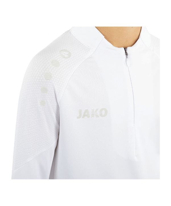 JAKO ZipTop Light Flow Sweatshirt Kids Weiß F0 - weiss