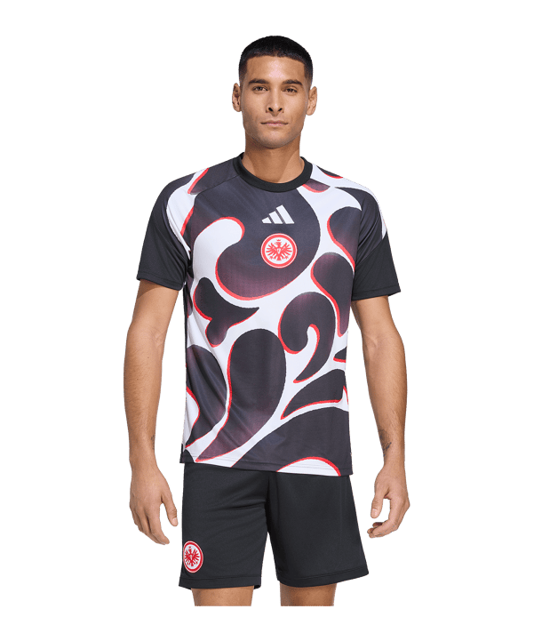 adidas Eintracht Frankfurt Pre Match Maillot 2026/2027 Noir - noir