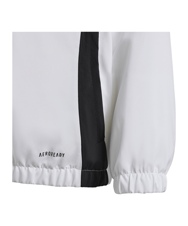 adidas Tiro 24 Windbreaker Kids Weiss Schwarz - weiss