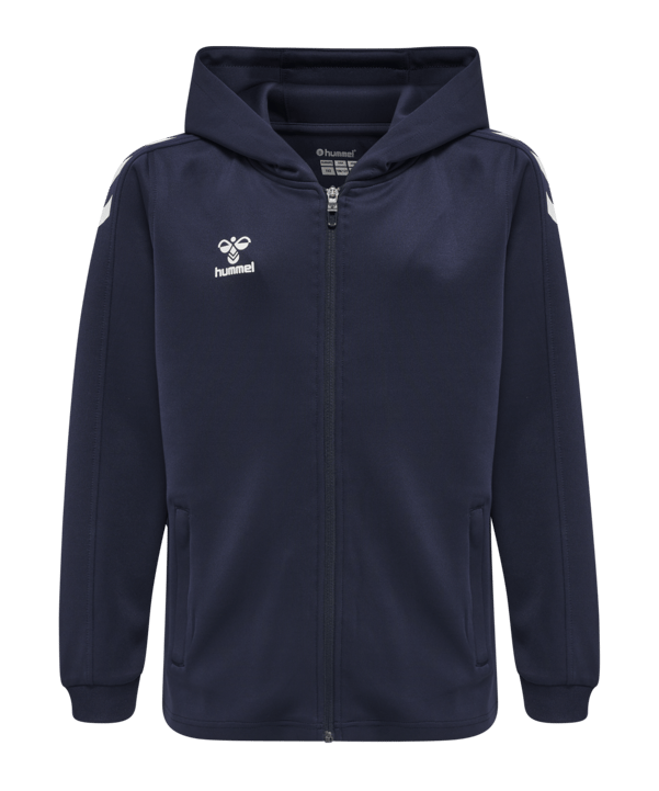Hummel hmlCORE XK Kapuzenjacke Kids Blau F7026 - blau