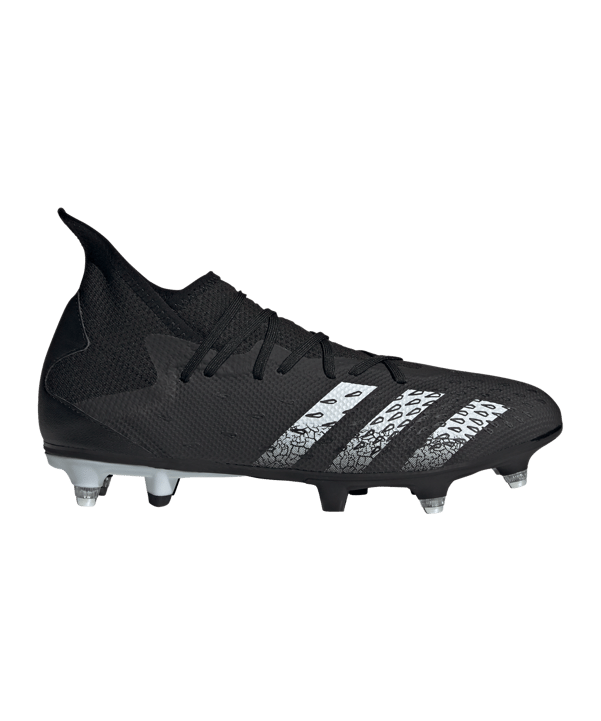adidas Predator FREAK.3 SG Superstealth Schwarz Weiss - schwarz