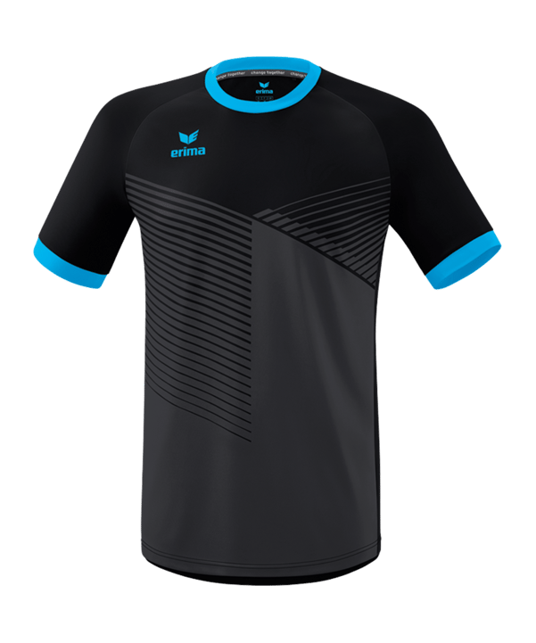 Erima Mantua Trikot Kids Schwarz Blau - schwarz