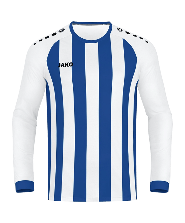 JAKO Inter Trikot Langarm Kids Weiss Blau F012 - weiss
