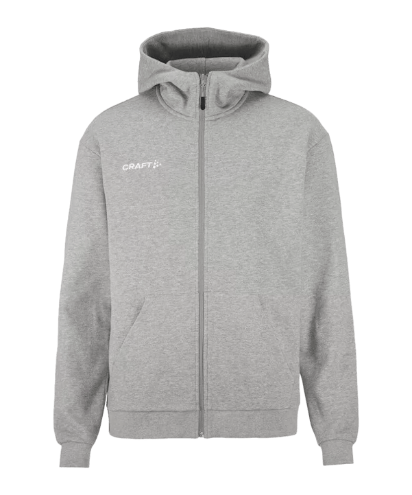 Craft Community 2.0 Logo Kapuzenjacke Grau F950000 - grau