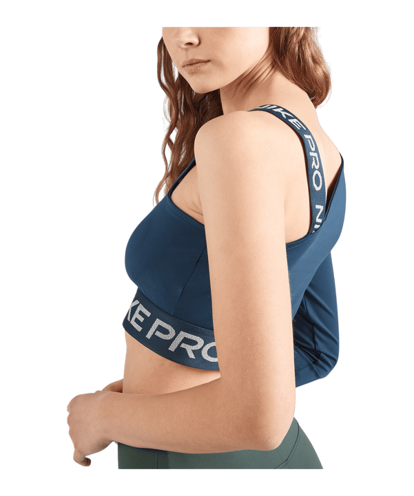 Nike Shine Crop T-Shirt Damen Blau F478