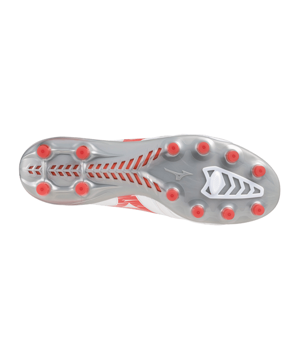 Mizuno Morelia Neo IV Elite FG Charge Weiss Rot F60 - weiss