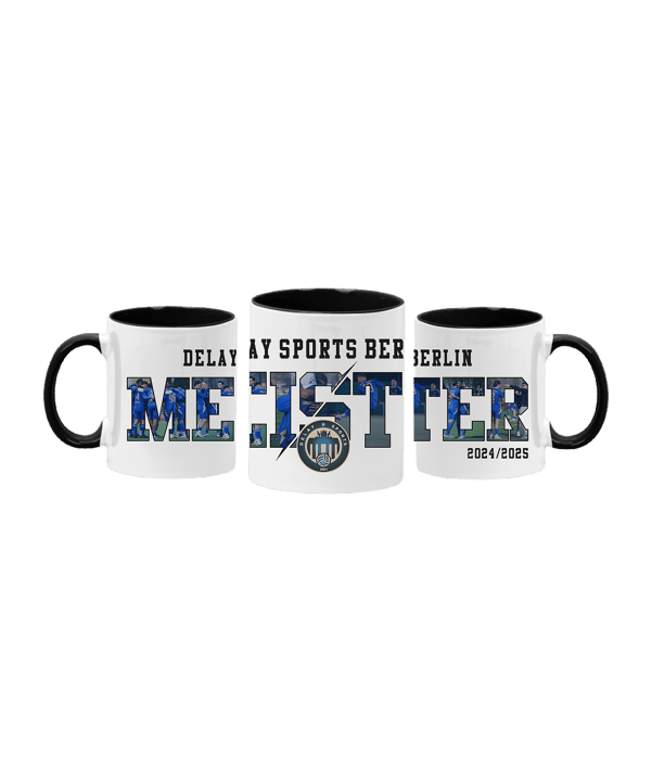 Delay Sports Kreisliga A Meister D1 Mug Merch Weiß - weiss