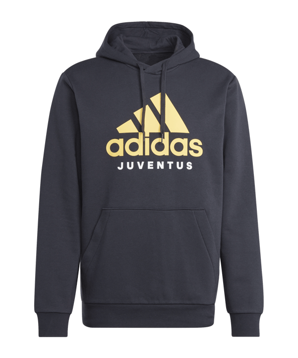 adidas Juventus Turin DNA Hoody Schwarz - schwarz
