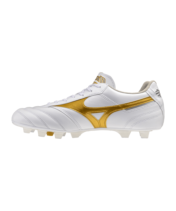 Mizuno Morelia II Pro FG Bright Gold Weiß F50 - weiss