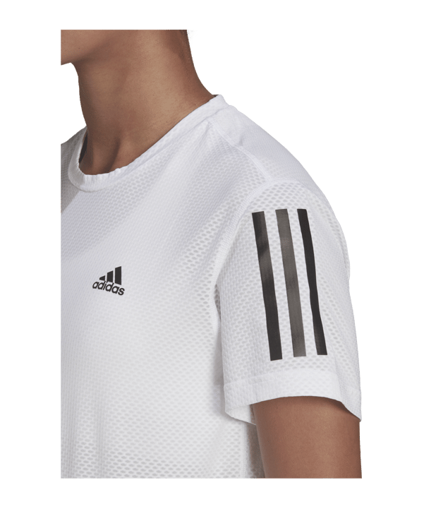 adidas Own Cooler T-Shirt Running Damen Weiss - weiss
