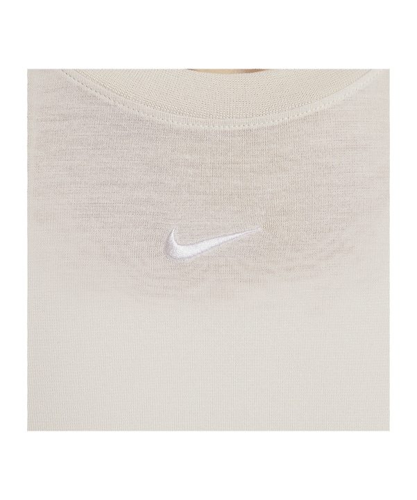 Nike Essential Crop T-Shirt Damen Braun Weiss F104 - braun