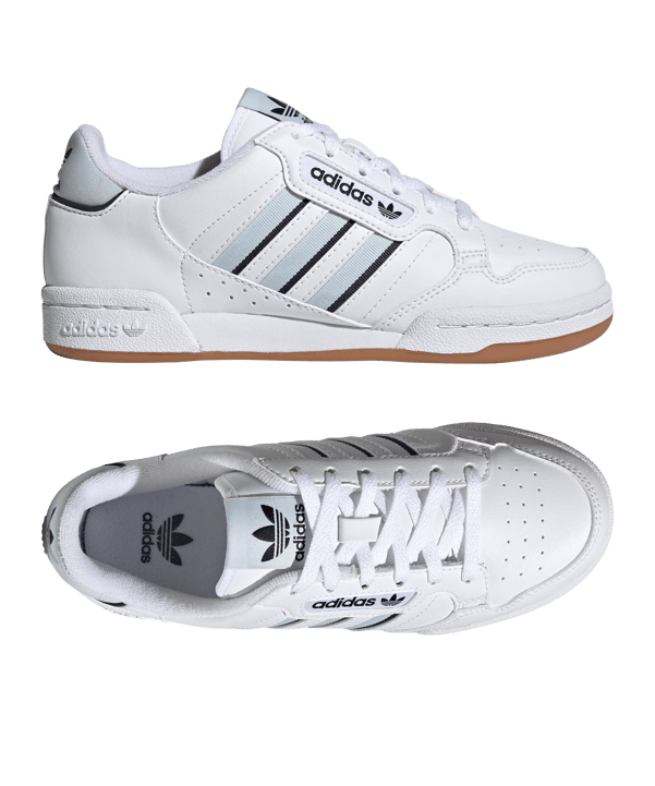 adidas Originals Continental 80 S Kids Weiss Blau - weiss