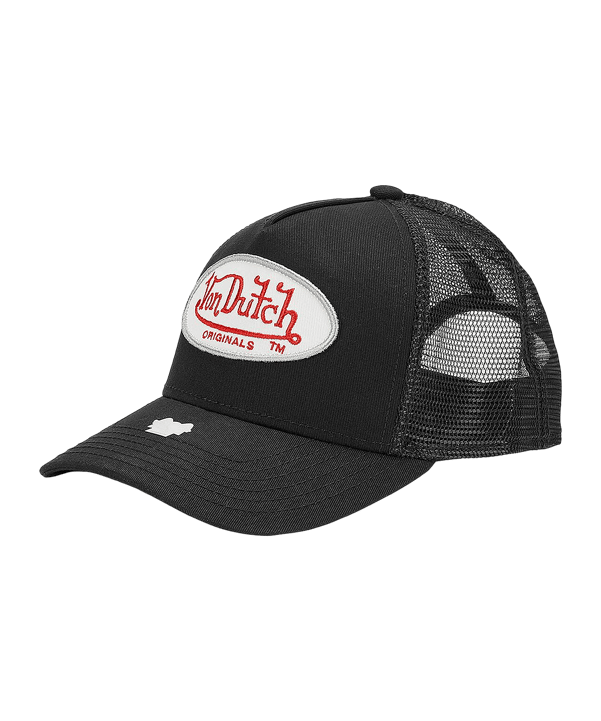 Von Dutch Boston Trucker Cap Schwarz Rot - schwarz