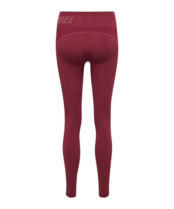 Hummel Te Christel Seamless Mid Waist Leggings Damen Rot F3170 - rot