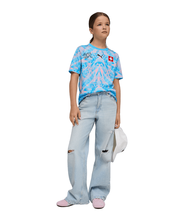 PUMA SFV Schweiz Replica Torwarttrikot Home WM 2026 Kids Blau F86 - blau