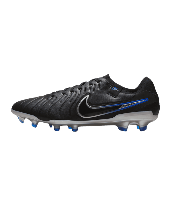 Nike Tiempo Legend X Pro FG Shadow Schwarz Silber Blau F040 - schwarz