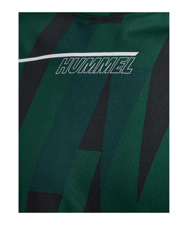 Hummel Court Aop Light Weight T-Shirt Grün F6614 - gruen