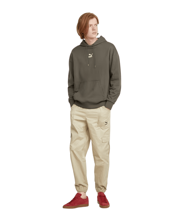PUMA Classics Oversized Hoody Verde C044 - verde
