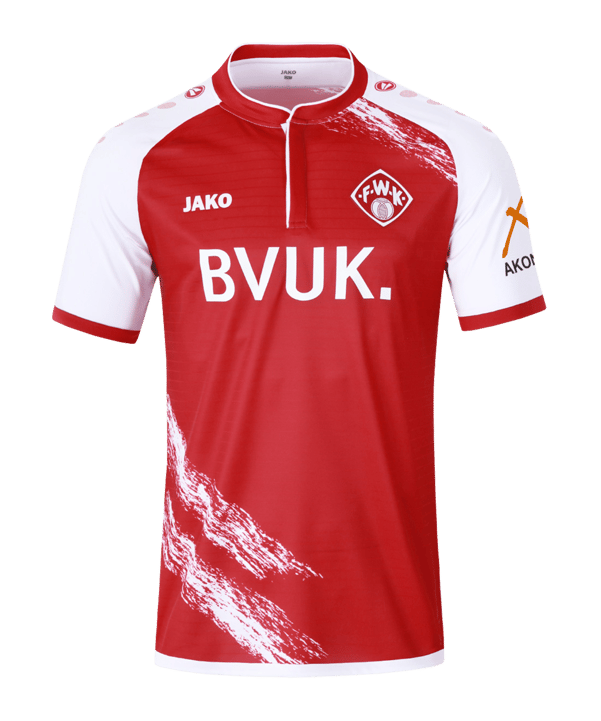 JAKO Würzburger Kickers Trikot Home 2021/2022 Rot Weiss F112 - rot