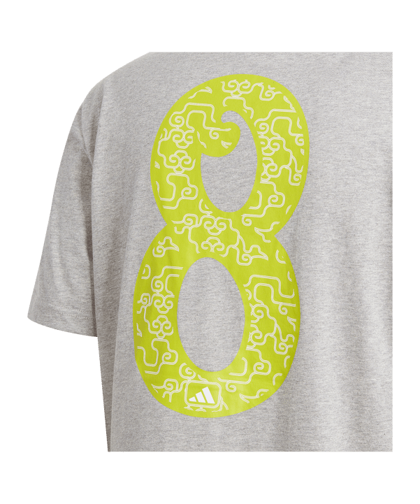 adidas Athletics Lucky 8 Graphic T-Shirt Grau - grau