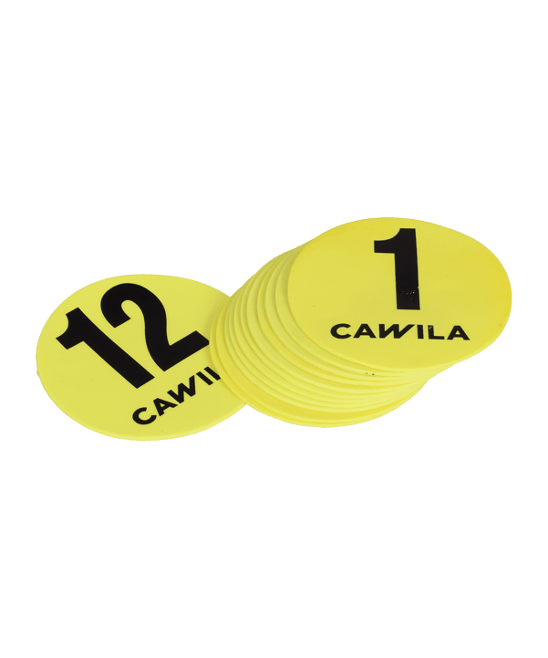 Cawila Floormarker Nr.1-12 Set 12,5 cm Gelb - gelb