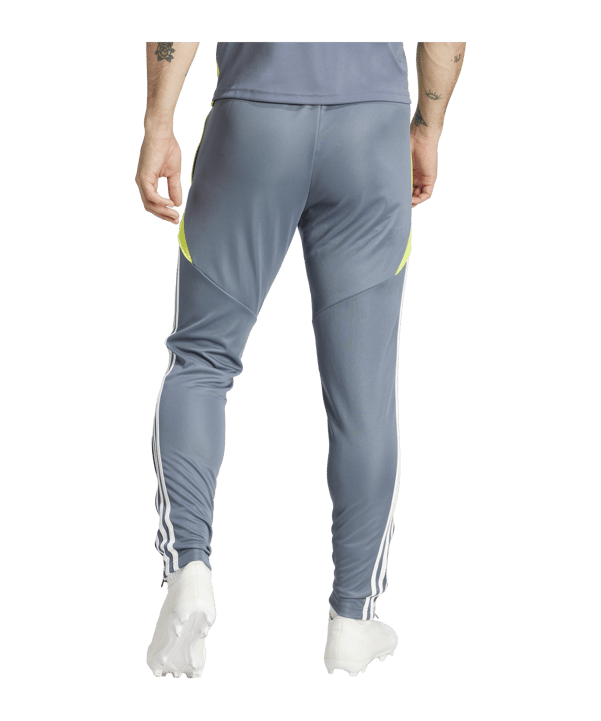 adidas Tiro 24 Trainingshose Grau Gelb - grau