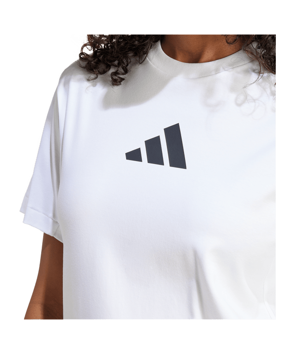 adidas T-Shirt Damen Weiß - weiss