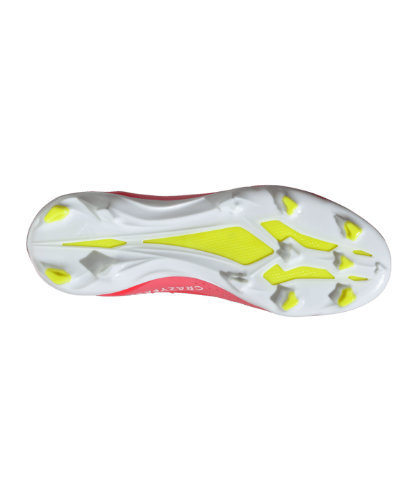 adidas X Crazyfast League FG Kids Energy Citrus Rot Weiss Gelb - rot