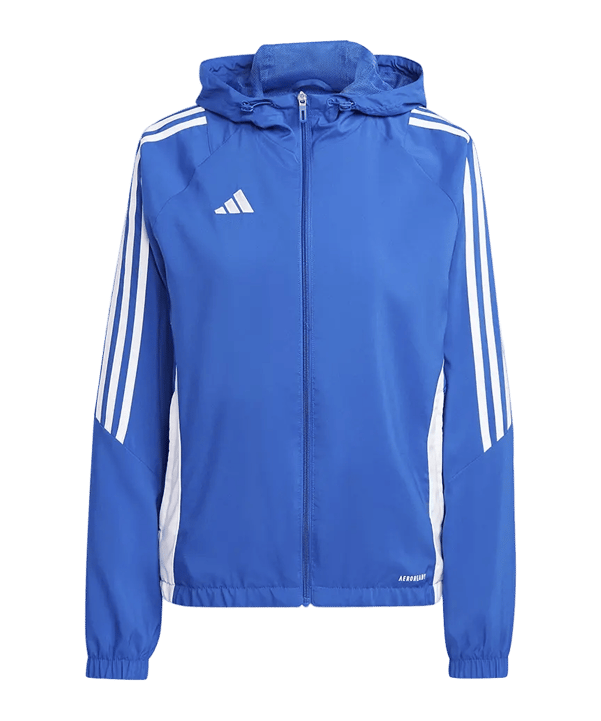 adidas Tiro 24 Windbreaker donna blu bianco - blu