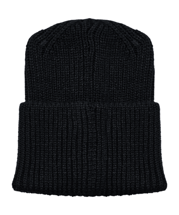 Hummel Heavy Rib Knit Beanie Kids Schwarz F2001 - schwarz