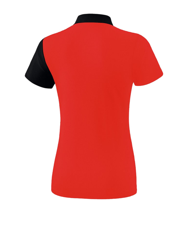 Erima 5-C Poloshirt Damen Rot Schwarz - rot