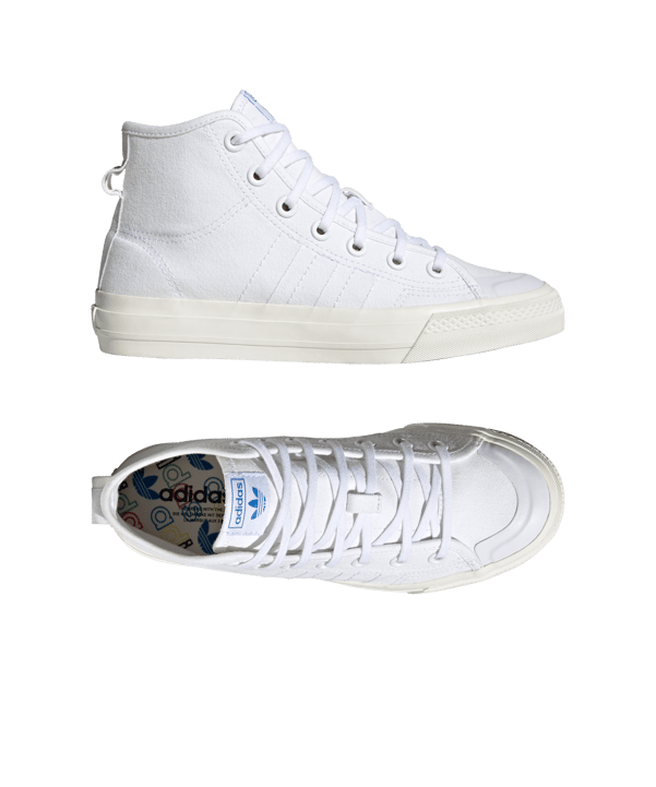 adidas Originals Nizza Hi RF Damen Weiss - weiss