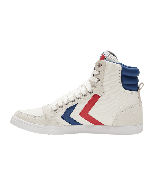 Hummel Slimmer Stadil High Weiss Blau Rot F9228 - weiss