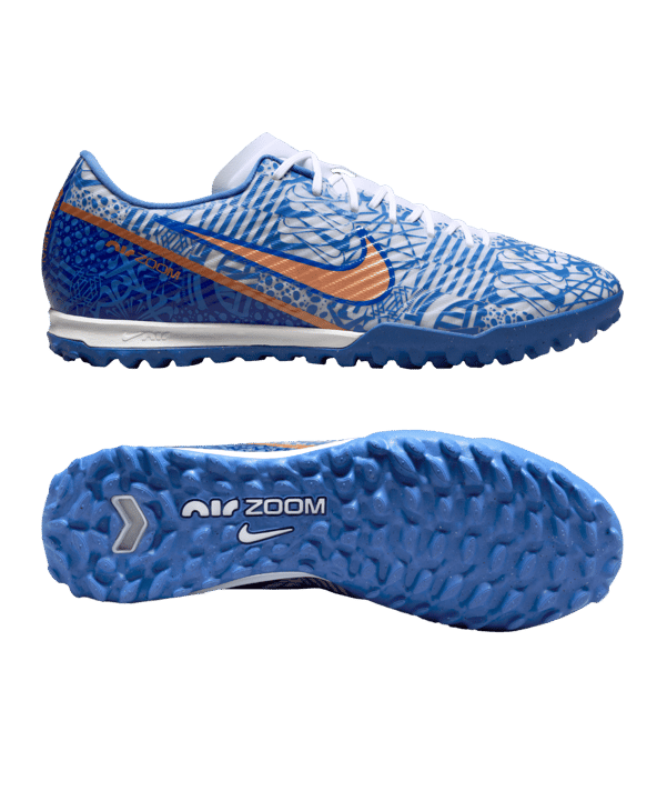 Nike Air Zoom Mercurial Vapor XV Academy CR7 TF Weiss Kupfer F182 - weiss