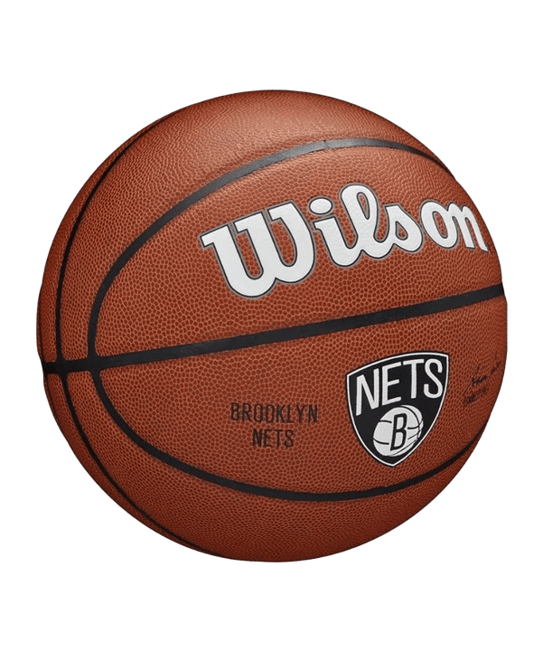 Wilson NBA Brooklyn Nets Basketball Indoorball Schwarz - braun