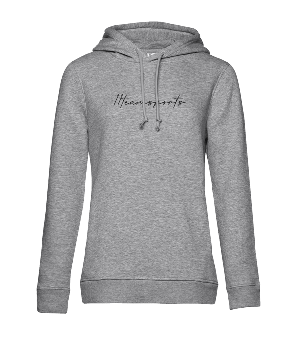 11teamsports Handwriting Hoody Damen Grau - grau